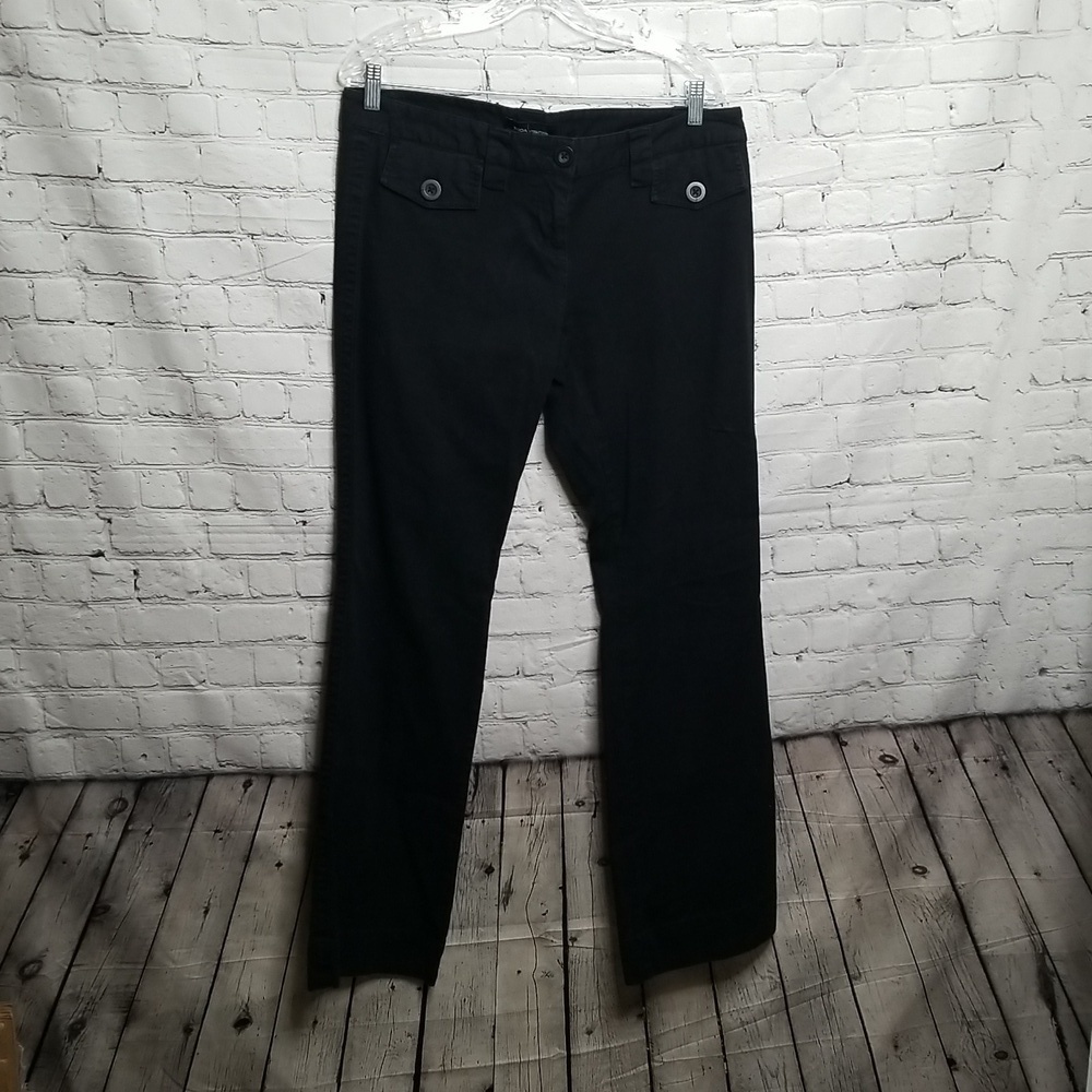 Moda International Black Wide Leg Pants Size 12 Tall